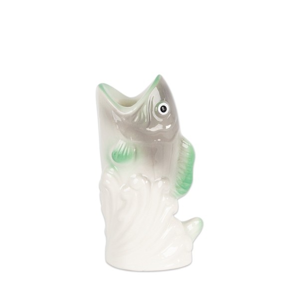 Candle holder fish grey