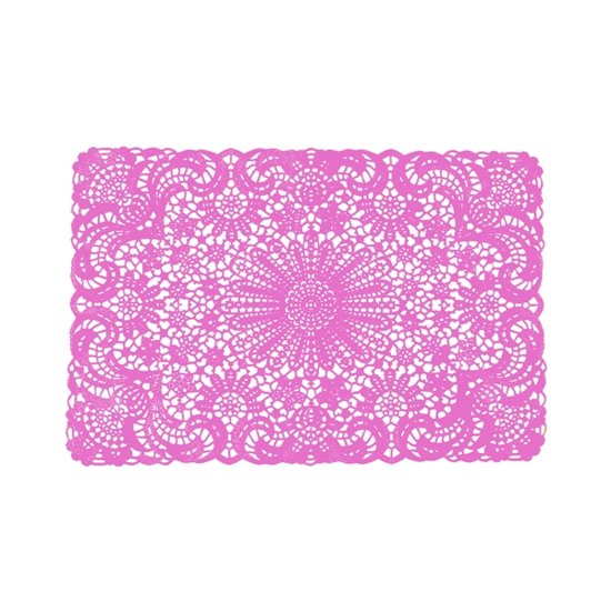 Placemat crochet pink set of 6