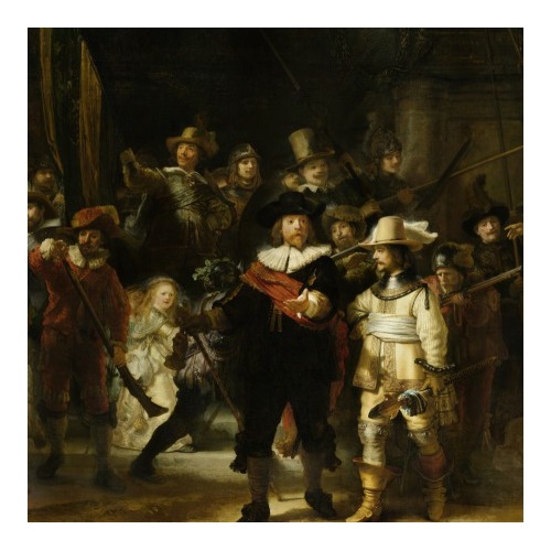 De Nachtwacht - Rembrandt van Rijn 1000