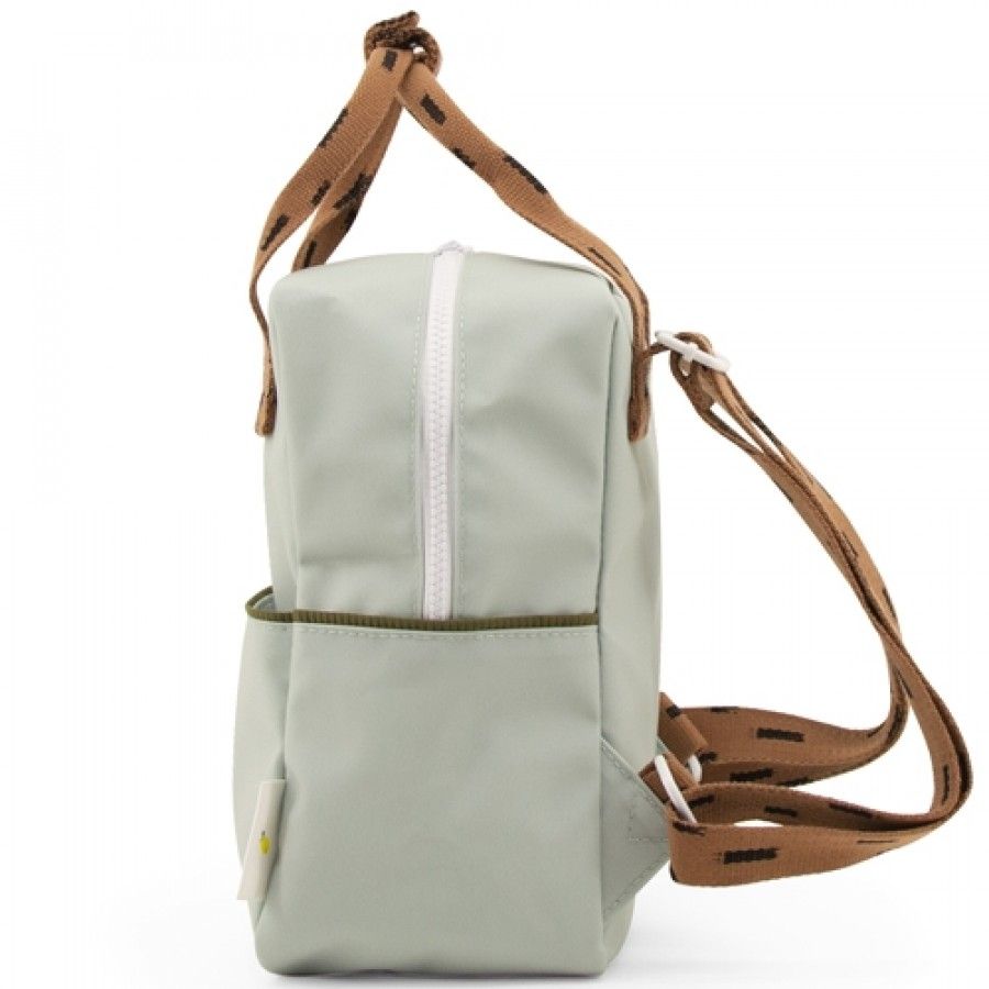 Backpack small sprinkles - sage green + cinnamon brown + moss green