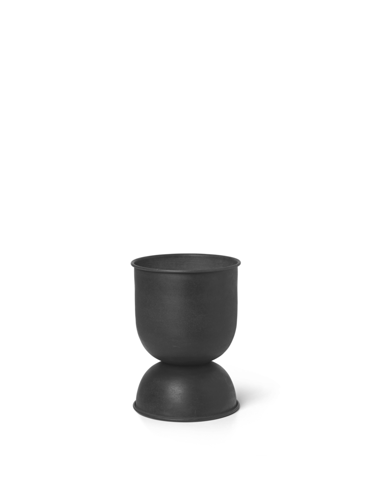 Hourglass pot extra small black