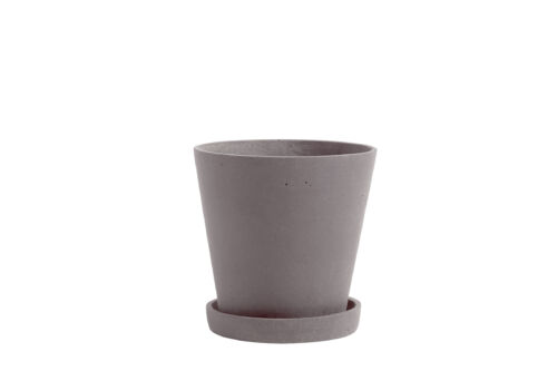 Flowerpot with saucer M plum