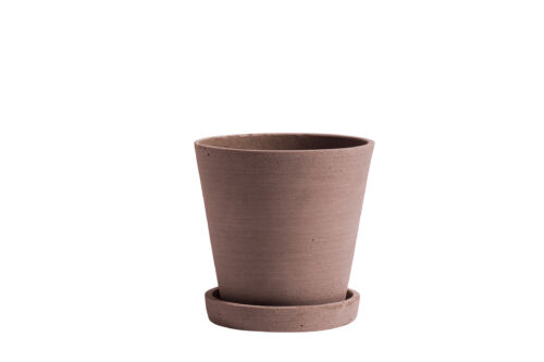 Flowerpot with saucer M terracotta