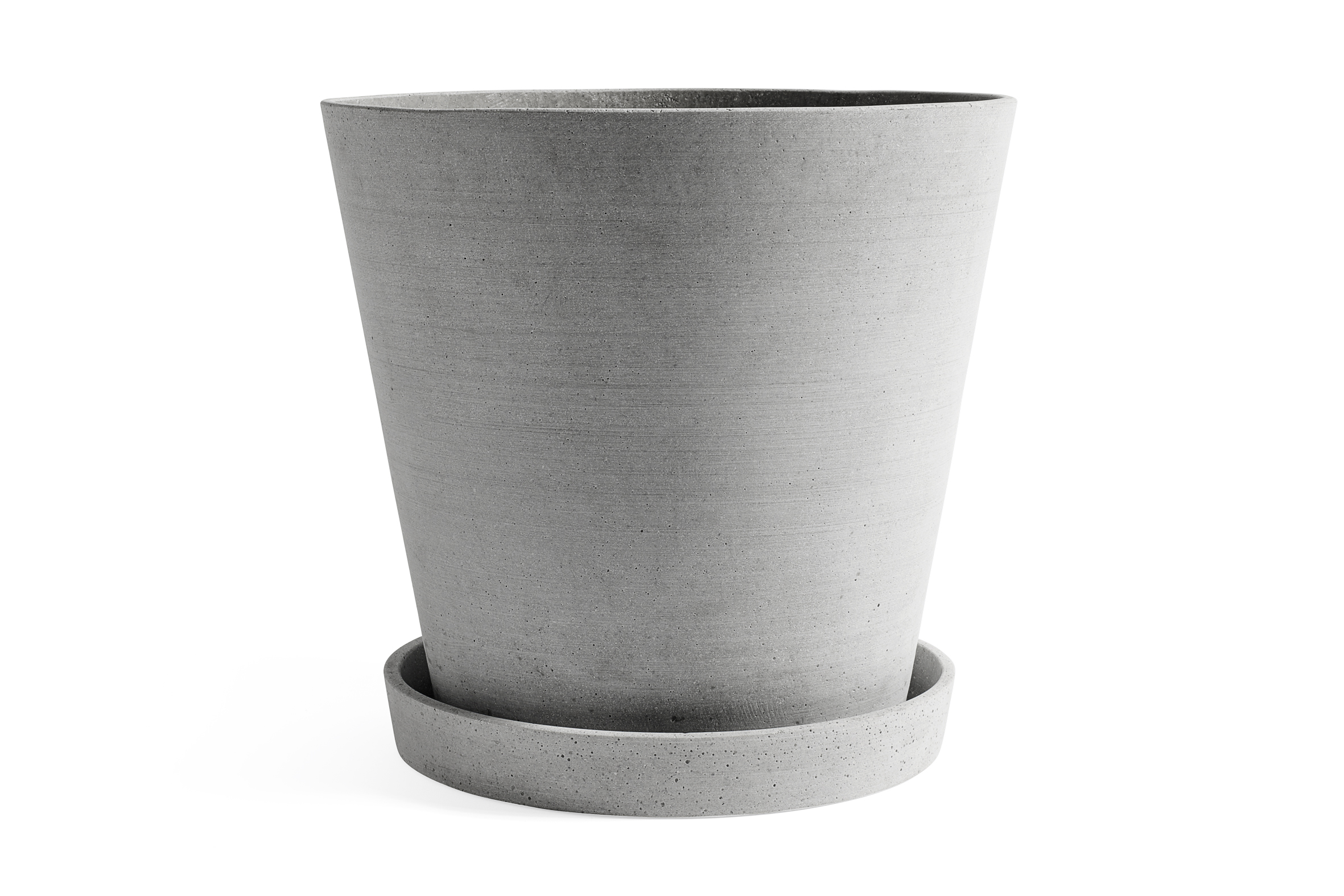 Flowerpot with saucer XXXL grey