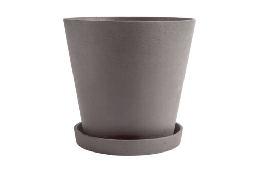 Flowerpot with saucer XXXL plum