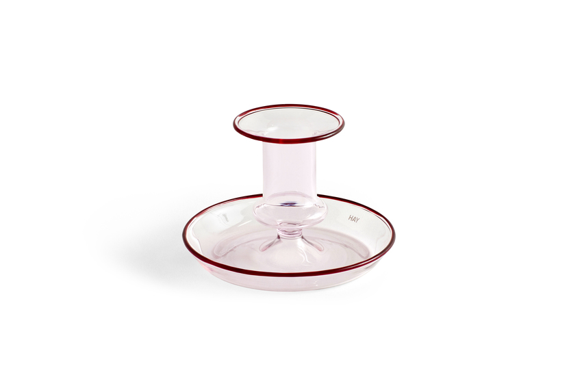 Hay Flare Candle Holder Pink