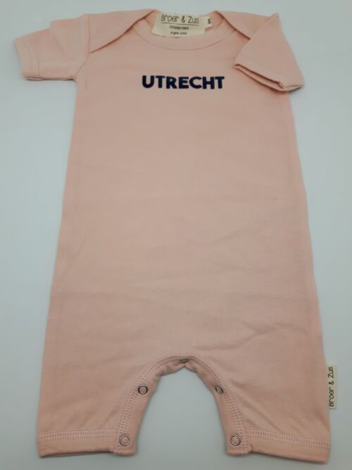 Baby romper Utrecht nude navy flock 3 maanden