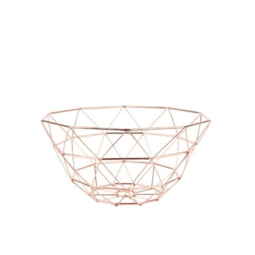 Basket diamond cut copper