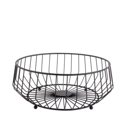 Fruit basket Linea Kink iron black