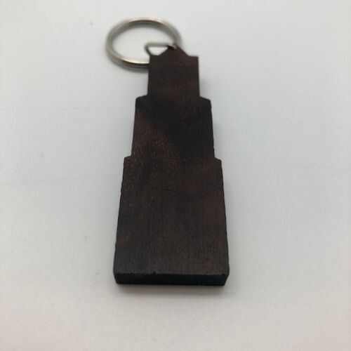 Domtoren sleutelhanger walnut