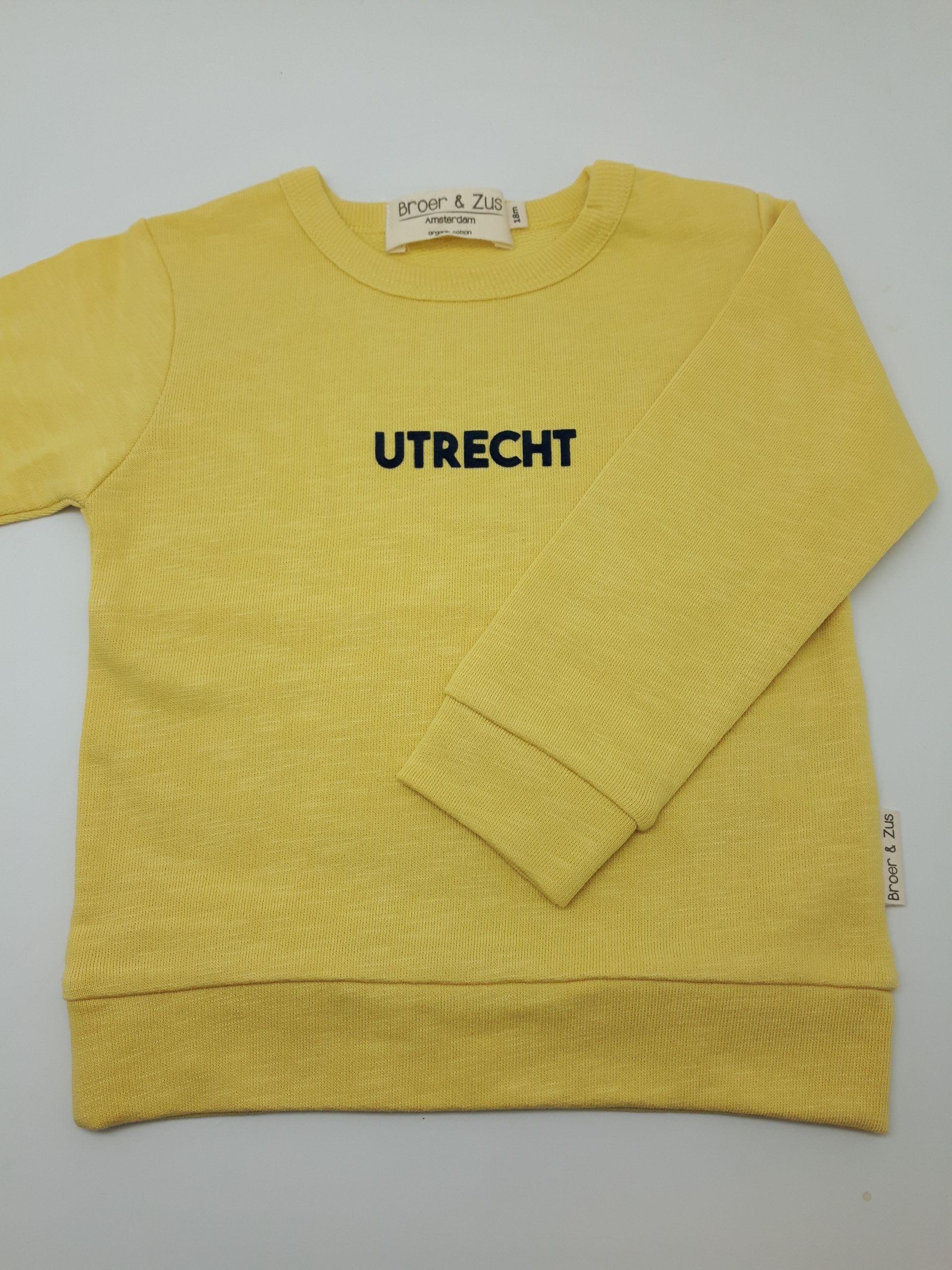 Sweater Utrecht Banana/Navy 18 maanden