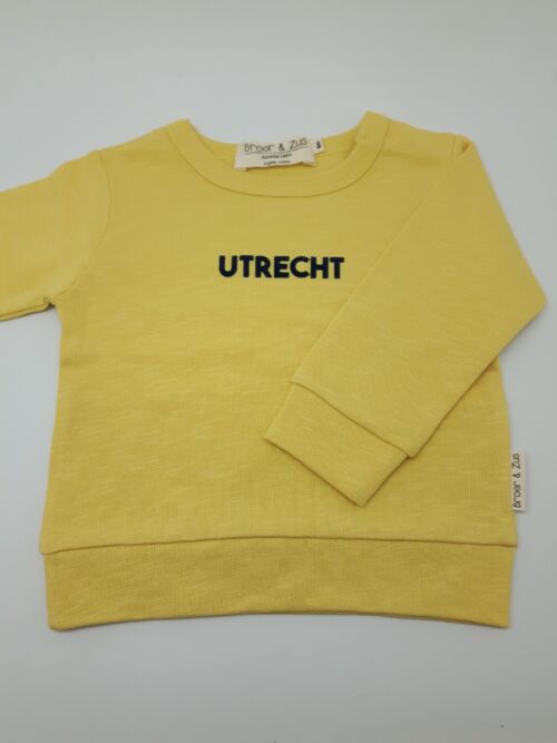 Sweater Utrecht Banana/Navy 6 maanden