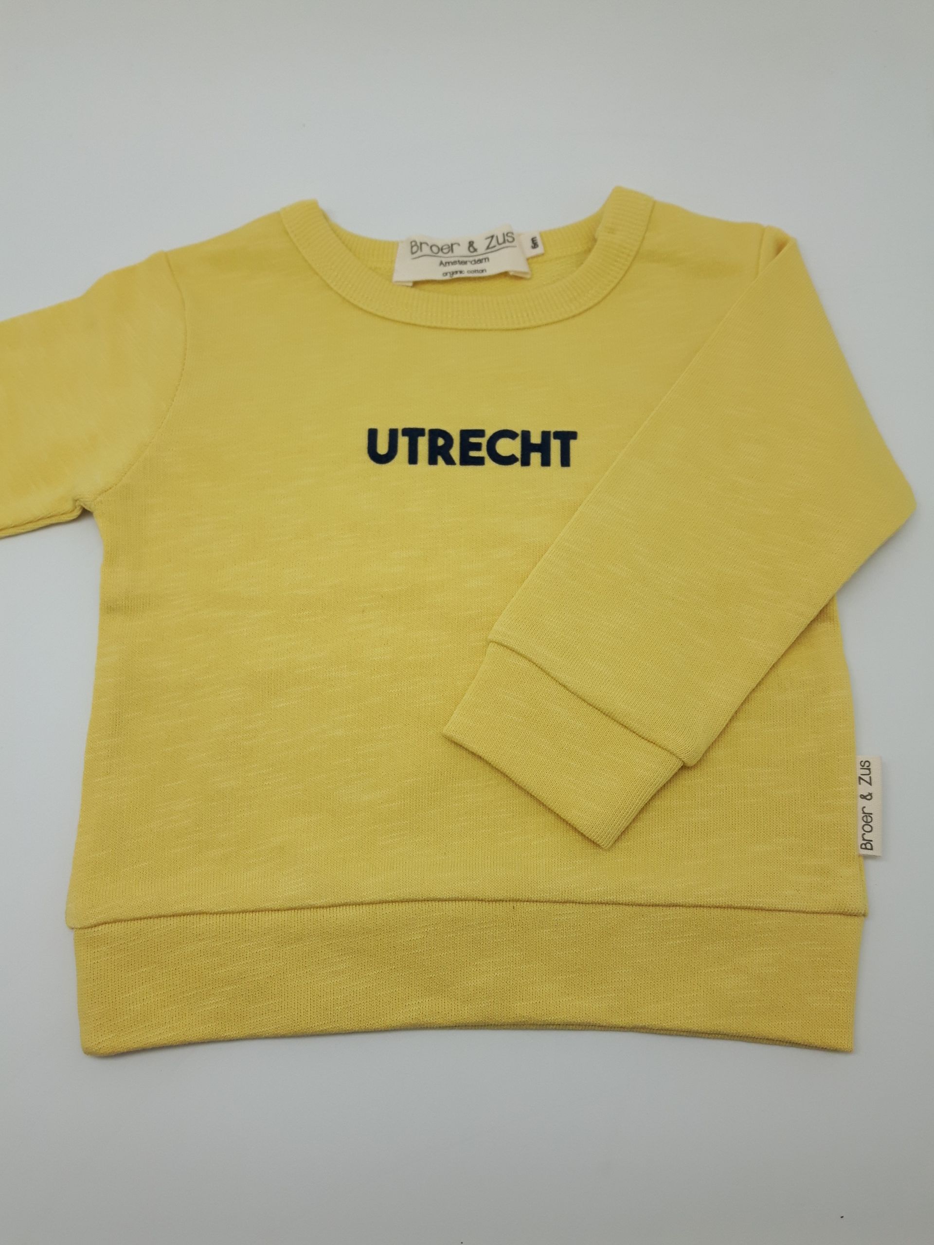 Sweater Utrecht Banana/Navy 6 maanden