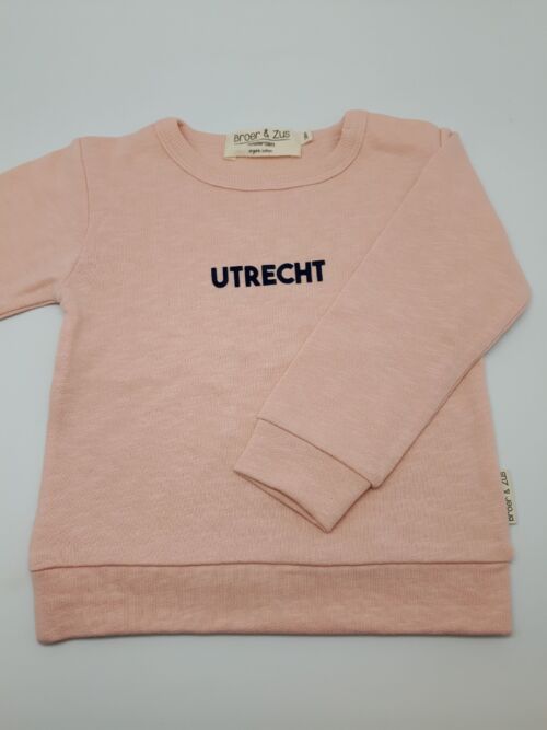 Sweater Utrecht nude navy flock 18 maanden