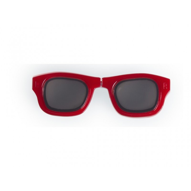 Glasses lens holder red