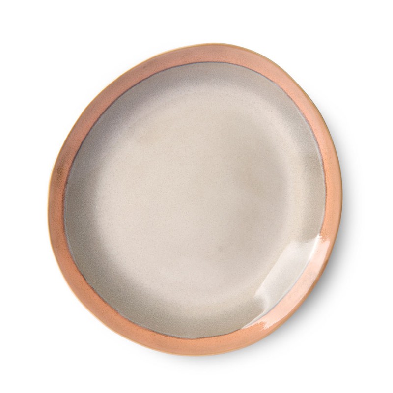 Ceramic 70's side plate earth