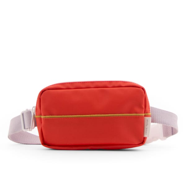 Fanny pack corduroy sporty red lavender