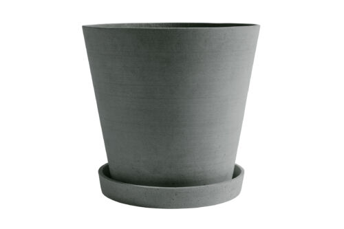 Flowerpot with saucer XXXL green