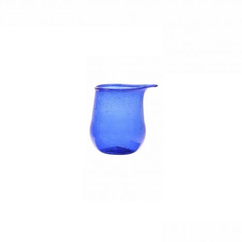 recycled glass vase cobalt small