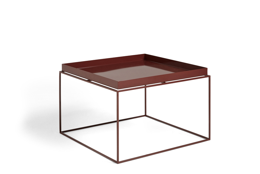 Hay Tray Table Side Table Chocolate High Gloss