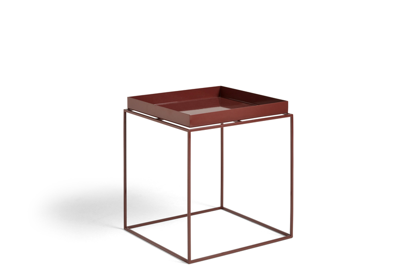 Hay Tray Table Side Table M Chocolate High Gloss