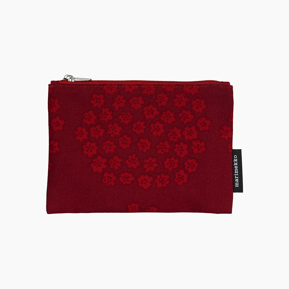 Kaika Puketti pouch dark red/red/pink