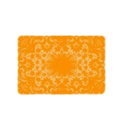 Placemat crochet orange set of 6