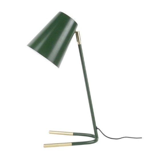 Table lamp noble metal dark green