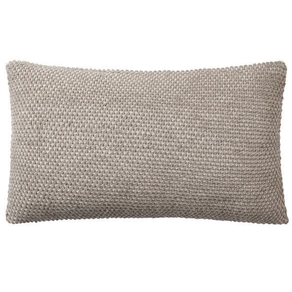 Twine cushion 80x50 beige-grey