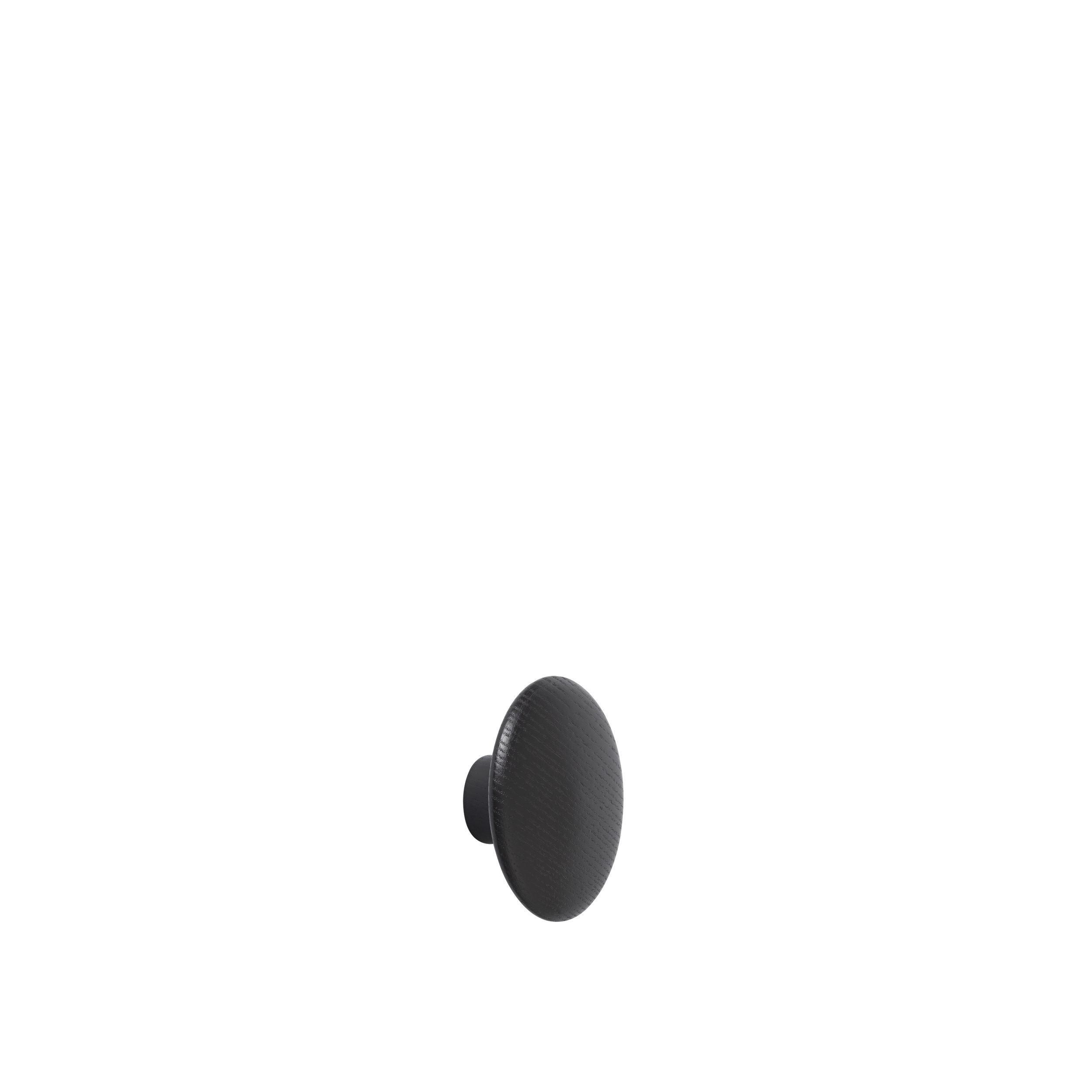 Dot wood X-small Ø 6,5 cm black