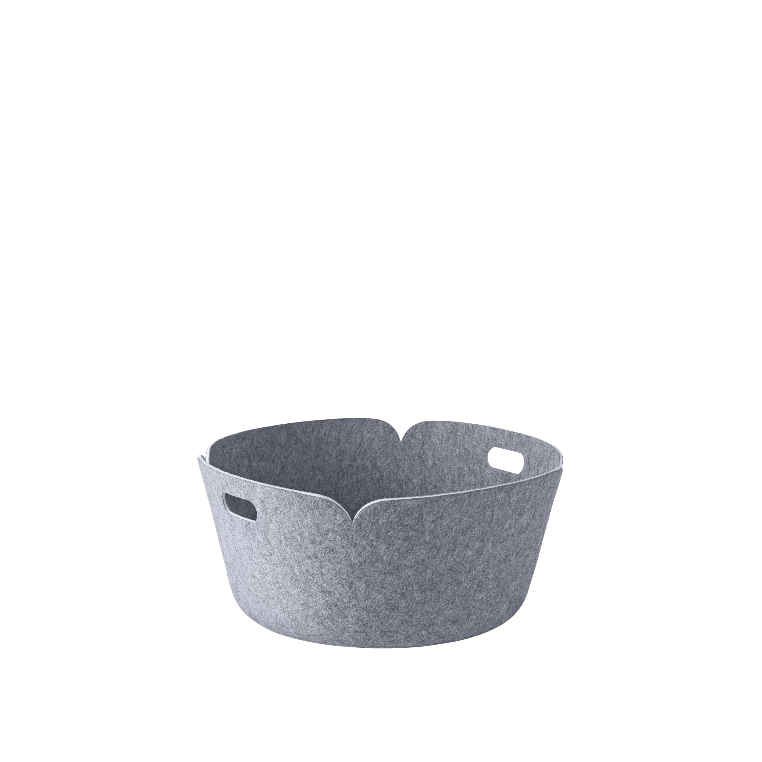 Restore basket round grey melange