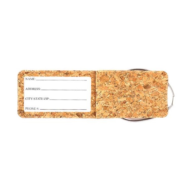 Travel tag cork