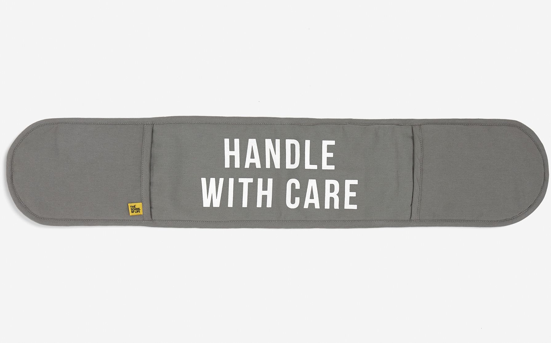 Handle with care oven glove