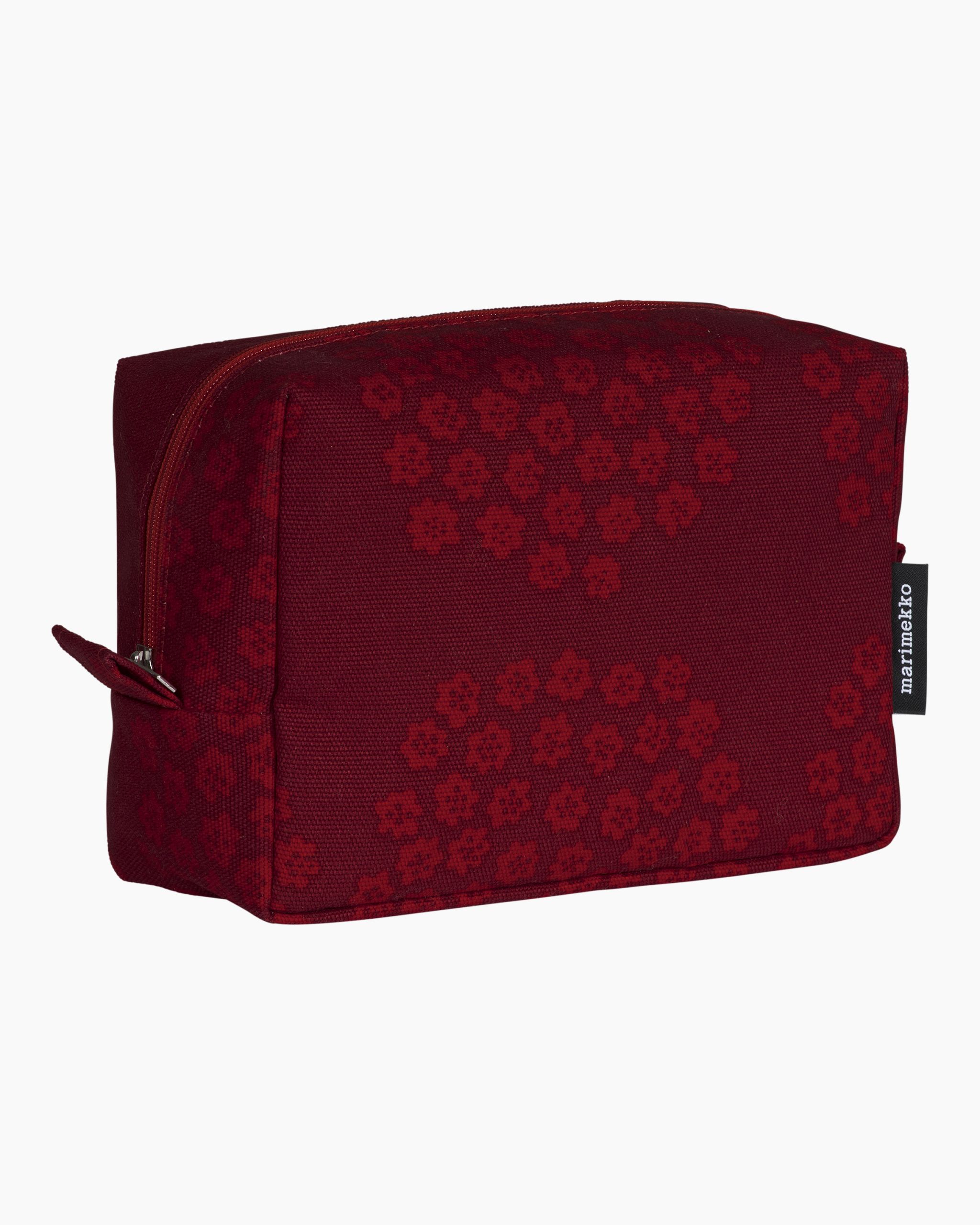 Vilja Puketti cosmetic bag dark red/red