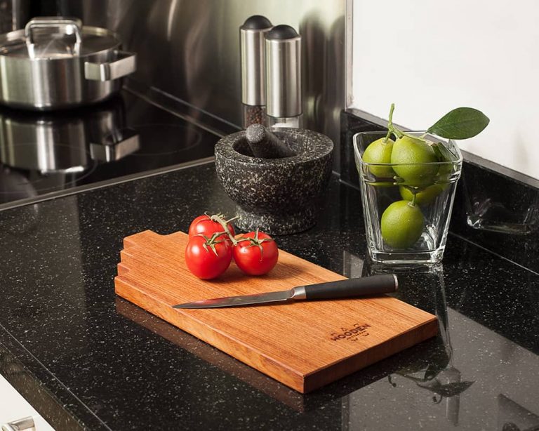 Serving board canal house large afzelia