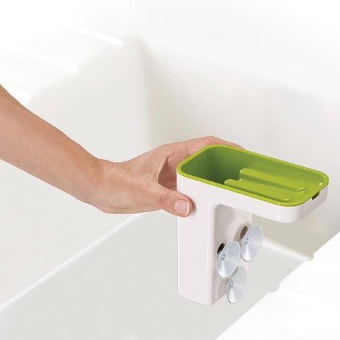 Sink-pod gootsteen organiser hangend groen wit
