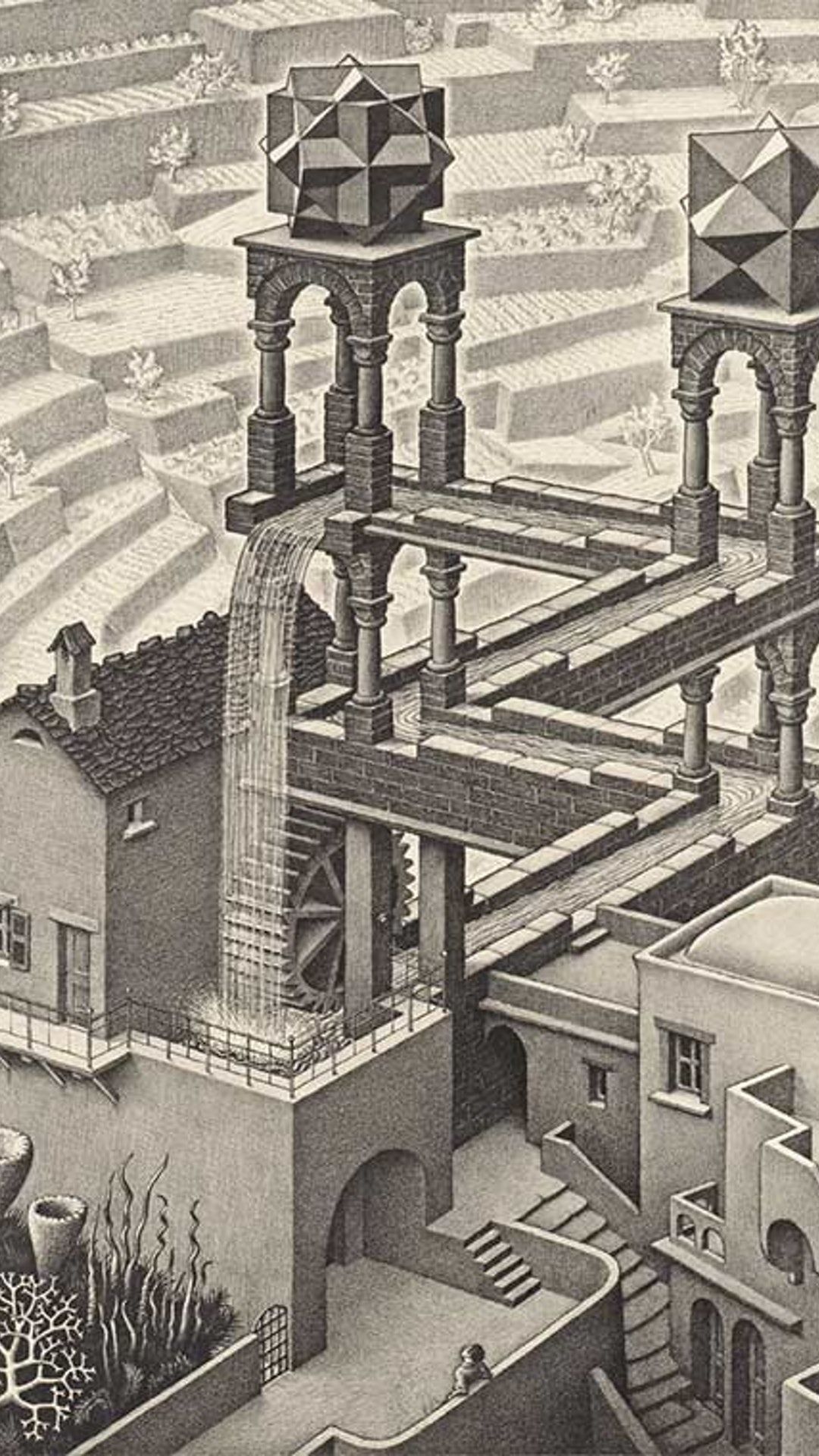Puzzel - Waterval, M.C. Escher