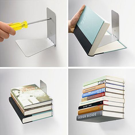 Conceal shelf small silver