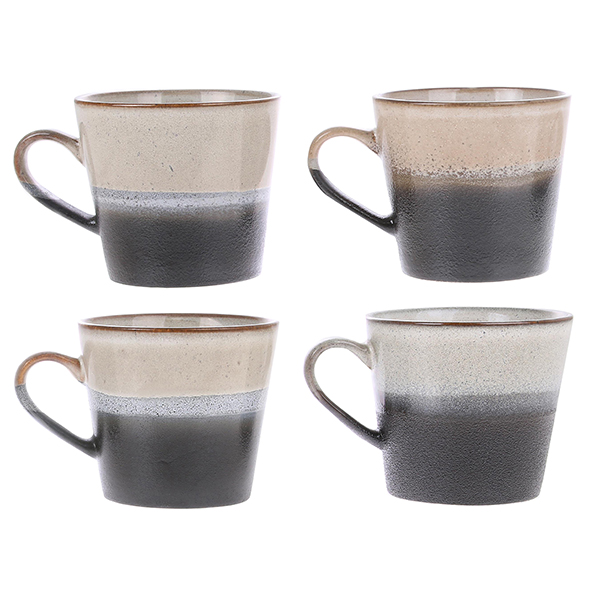 Ceramic 70's cappuccino mug rock