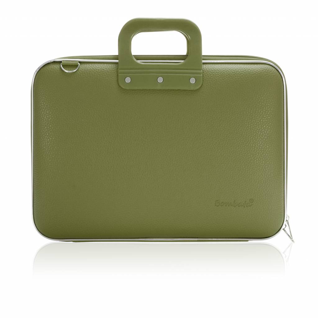 Laptop case 15,4 inch khaki green