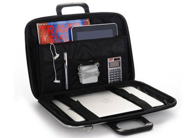 Laptop case 15,4 inch nylon taupe