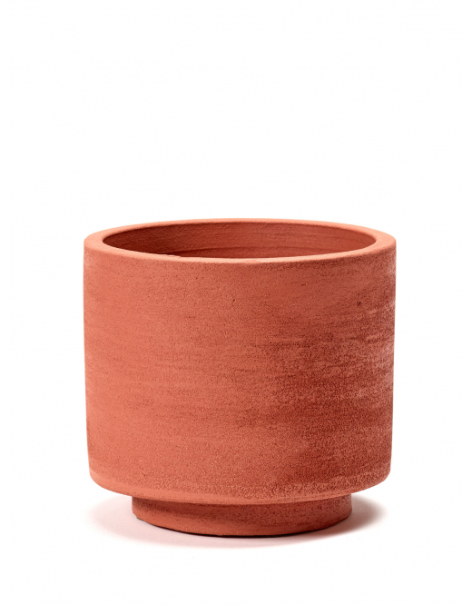 Pot cylinder rood groot