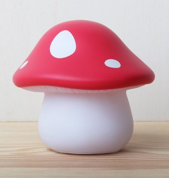 Mini mushroom light red