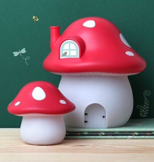 Mini mushroom light red