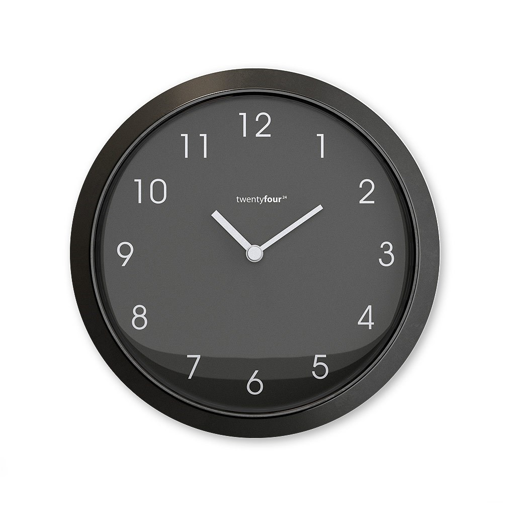 Magnetic clock tic tac black/black