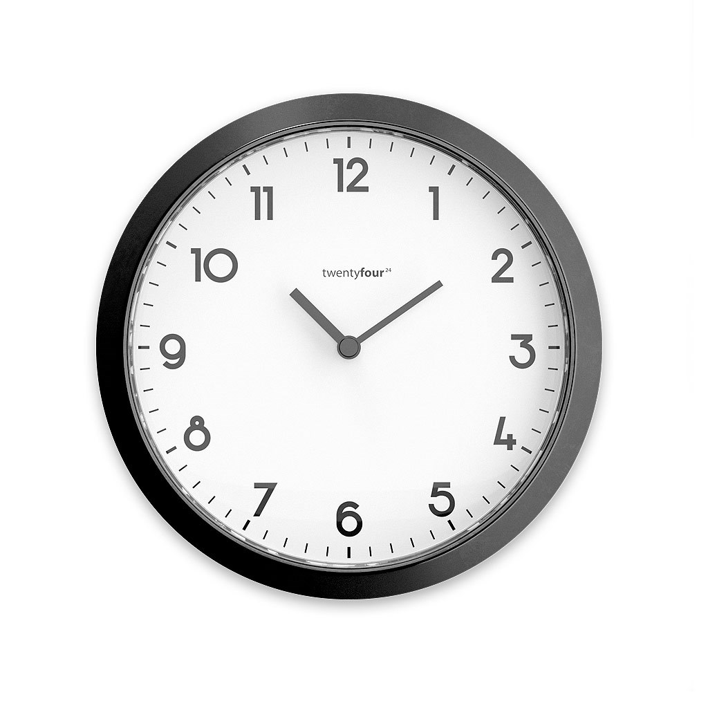 Magnetic clock tic tac black/white