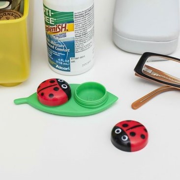 Contact lens case ladybug