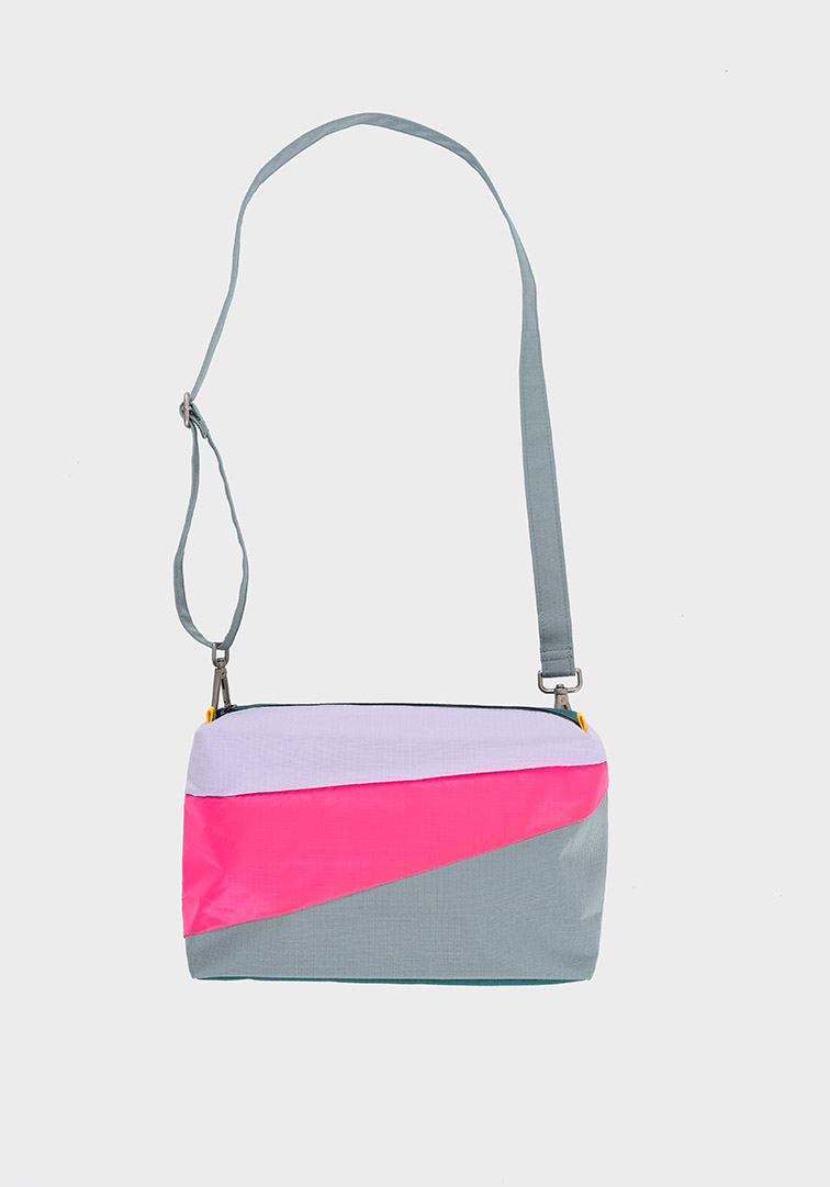 Bum Bag Lavender & Fluo Pink & Grey M