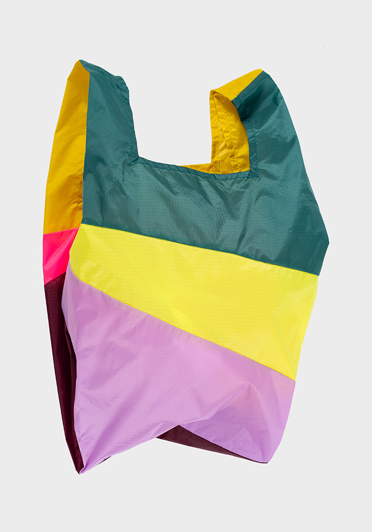 Shoppingbag Heilo & Fluo pink & Bungrundy M