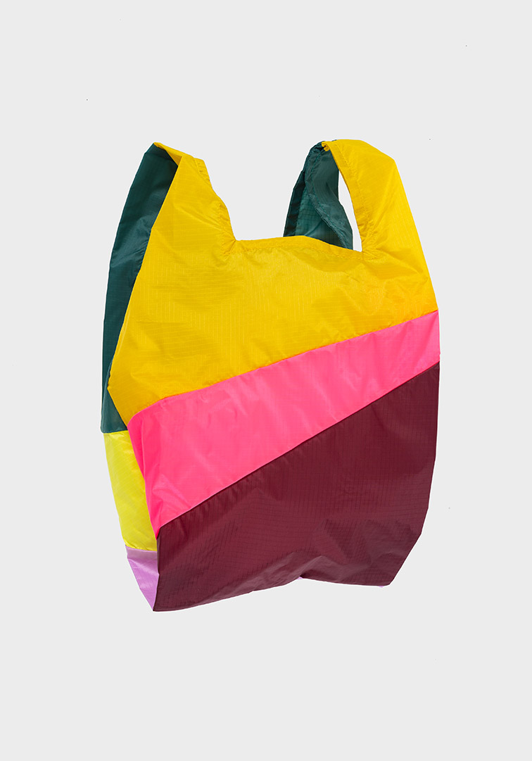 Shoppingbag Heilo & Fluo pink & Bungrundy M